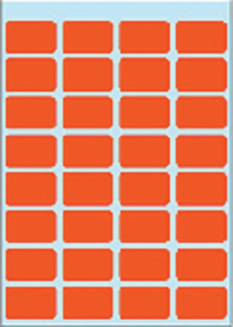 ETIKET HERMA 3642 12X19MM ROOD 160STUKS