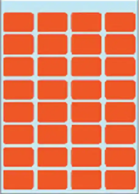 ETIKET HERMA 3642 12X19MM ROOD 160STUKS