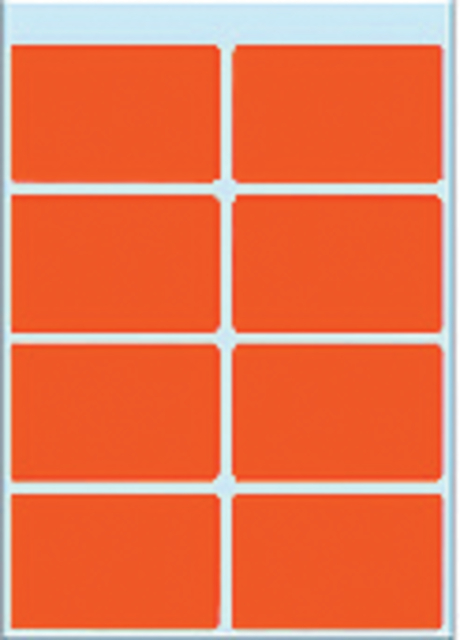 ETIKET HERMA 3692 26X40MM ROOD 40STUKS