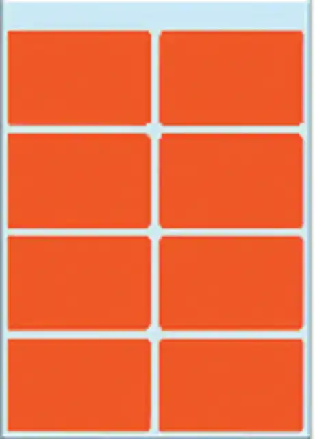 ETIKET HERMA 3692 26X40MM ROOD 40STUKS