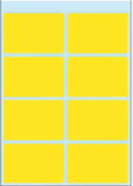 ETIKET HERMA 3691 26X40MM GEEL 40STUKS