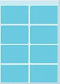 ETIKET HERMA 3693 25X40MM BLAUW 40STUKS