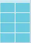 ETIKET HERMA 3693 25X40MM BLAUW 40STUKS