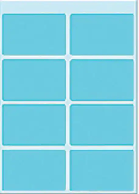 ETIKET HERMA 3693 25X40MM BLAUW 40STUKS