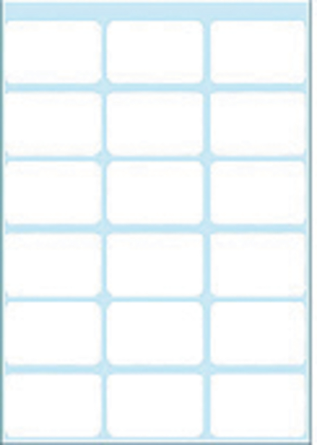 ETIKET HERMA 3746 17X26MM WIT 126 STUKS