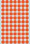 ETIKET HERMA 2232 ROND 13MM ROOD