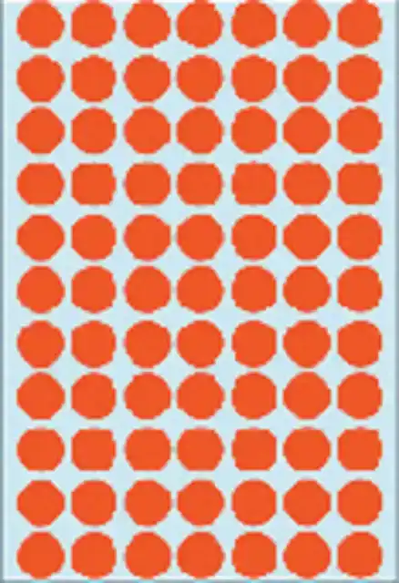 ETIKET HERMA 2232 ROND 13MM ROOD