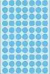 ETIKET HERMA 2233 ROND 13MM BLAUW