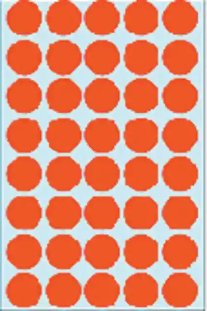 ETIKET HERMA 2252 ROND 19MM ROOD