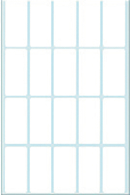 ETIKET HERMA 2400 19X40MM WIT 640STUKS