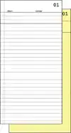 COMMISSIEBOEK EXPRES SI-30020 210X105MM