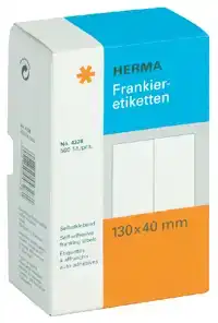 FRANKEERETIKET HERMA 4328 DUBBEL