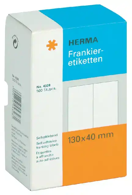 FRANKEERETIKET HERMA 4328 DUBBEL