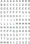 ETIKET HERMA 4154 5MM LETTER A-Z ZWART