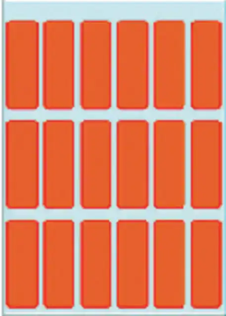 ETIKET HERMA 3652 12X34MM ROOD 90STUKS
