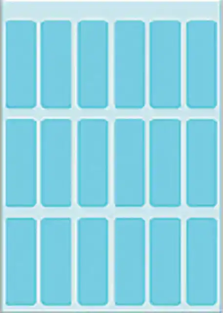 ETIKET HERMA 3653 12X34MM BLAUW 90STUKS
