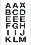 ETIKET HERMA 4135 20X20MM LETTERS A-Z