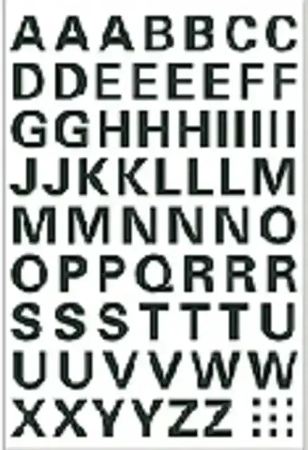 ETIKET HERMA 4158 10MM LETTERS A-Z