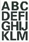 ETIKET HERMA 4167 25MM LETTERS A-Z