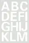 ETIKET HERMA 4169 25MM LETTERS A-Z WIT