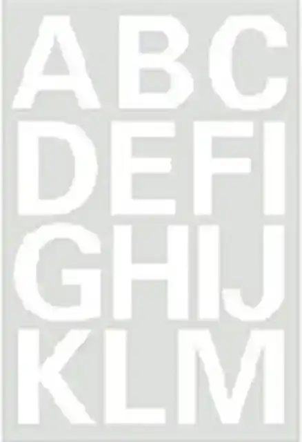 ETIKET HERMA 4169 25MM LETTERS A-Z WIT