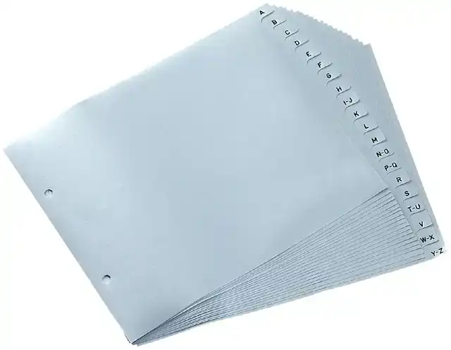 ORDNER ALFABET QUANTORE 18X23 2RINGS PP