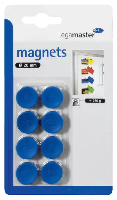 MAGNEET LEGAMASTER 20MM 250GR BLAUW 8