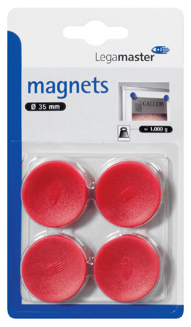 MAGNEET LEGAMASTER 30MM 850GR ROOD 4