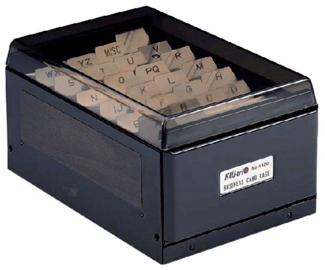 VISITEKAARTENBAK KW TRIO METAAL 400