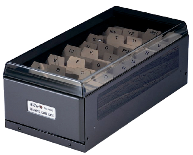 VISITEKAARTENBAK KW TRIO METAAL 600