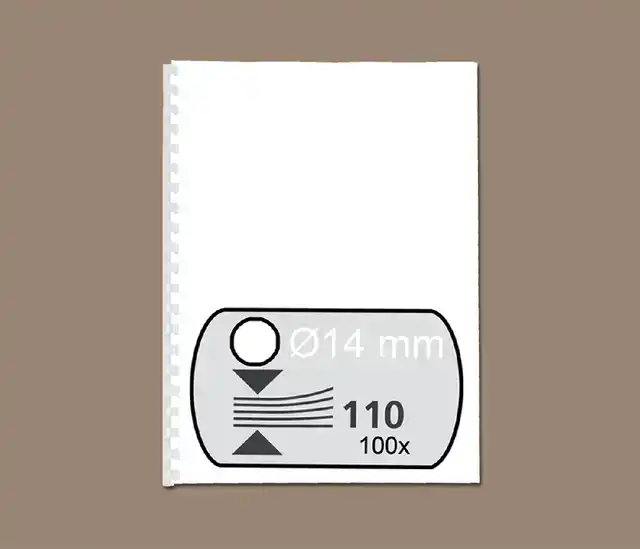 BINDRUG FELLOWES 14MM 21RINGS A4 WIT