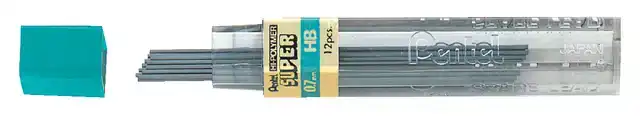 POTLOODSTIFT PENTEL HB 0.7MM 12ST ZWART