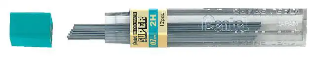 POTLOODSTIFT PENTEL 2H 0.7MM 12ST ZWART