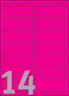 ETIKET AVERY L7363P-25 99.1X38.1MM ROZE