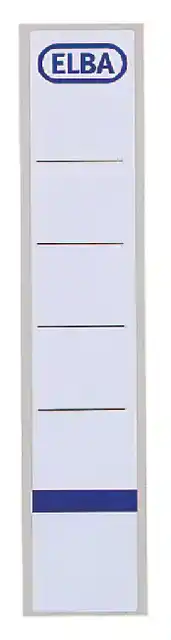 RUGETIKET ELBA 34X190MM ZK WT BL 10ST