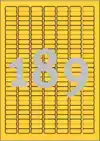 ETIKET AVERY L6037-20 25.4X10MM GEEL