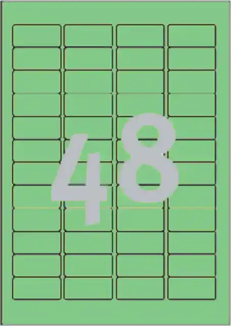 ETIKET AVERY L6040-20 45.7X21.2MM GROEN