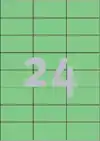 ETIKET AZ 3450 70X37MM GROEN 2400STUKS