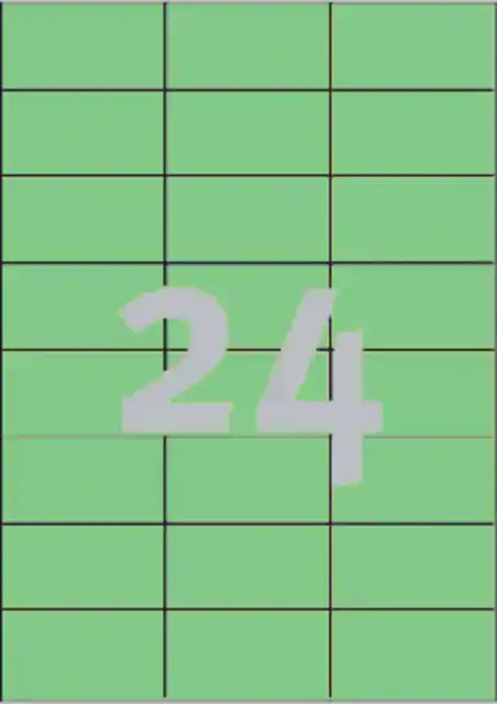 ETIKET AZ 3450 70X37MM GROEN 2400STUKS