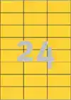 ETIKET AZ 3451 70X37MM GEEL 2400STUKS
