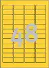 ETIKET AVERY L6041-20 45.7X21.2MM GEEL