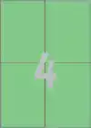 ETIKET AZ 3458 105X148MM A6 GROEN