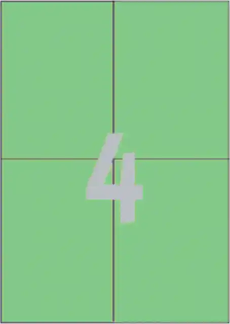ETIKET AZ 3458 105X148MM A6 GROEN