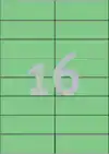 ETIKET AZ 3454 105X37MM GROEN 1600STUKS