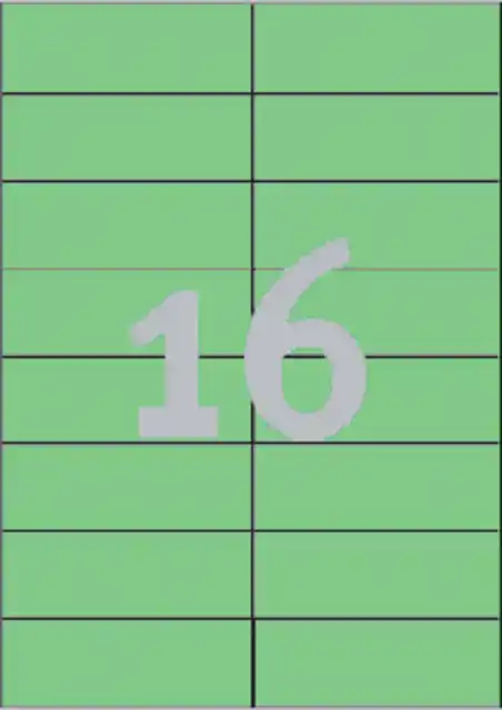ETIKET AZ 3454 105X37MM GROEN 1600STUKS
