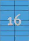 ETIKET AZ 3453 105X37MM BLAUW 1600STUKS