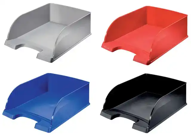 BRIEVENBAK LEITZ PLUS JUMBO A4 ZWART