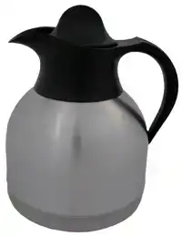 KOFFIEKAN 1LITER ROESTVRIJSTAAL ZWARTE