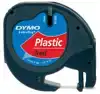 LABELTAPE DYMO LETRATAG PLASTIC 12MM