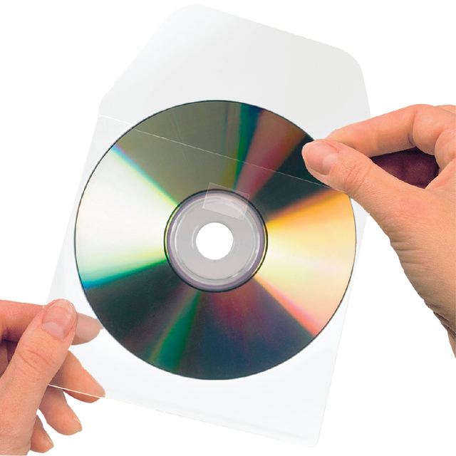 CD/DVD HOES DJOIS 127X127MM KLEP ZELFKL